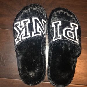 Black “PINK” Victoria’s Secret Slides